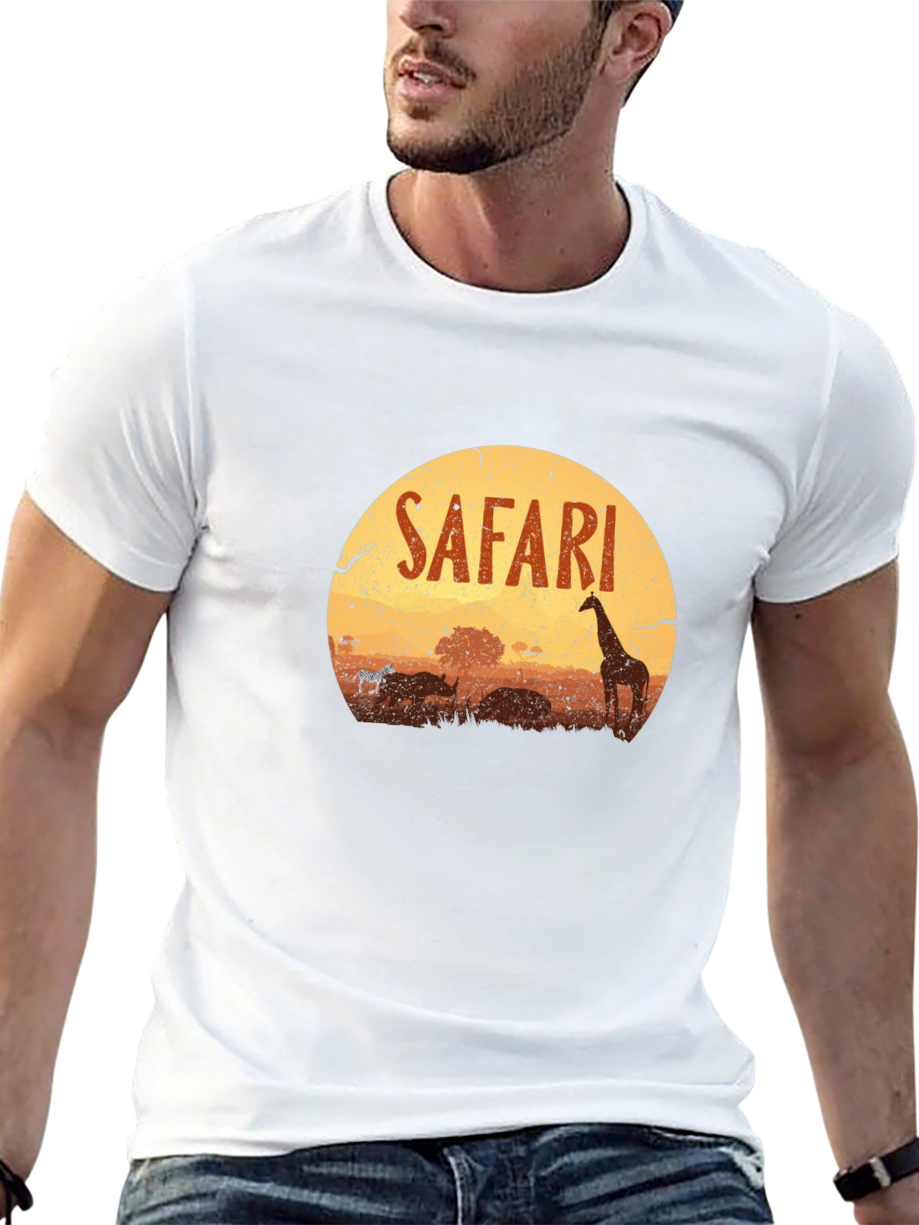 Safari Graphic T-Shirt - Wildlife Adventure Tee