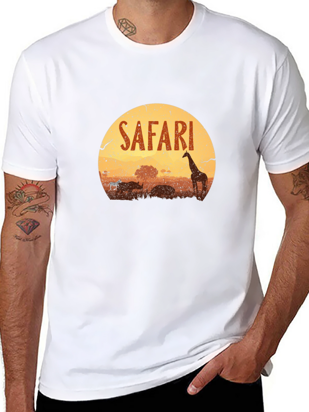 Safari Graphic T-Shirt - Wildlife Adventure Tee