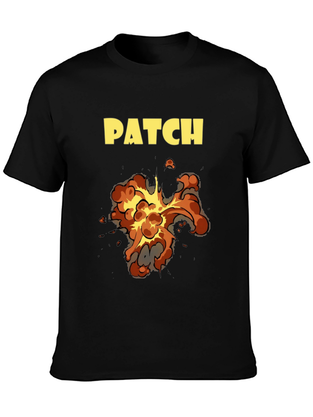 PATCH Explosion Graphic Black T-Shirt