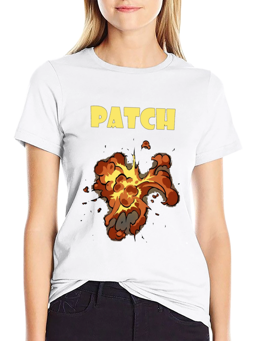 PATCH Explosion Graphic Black T-Shirt