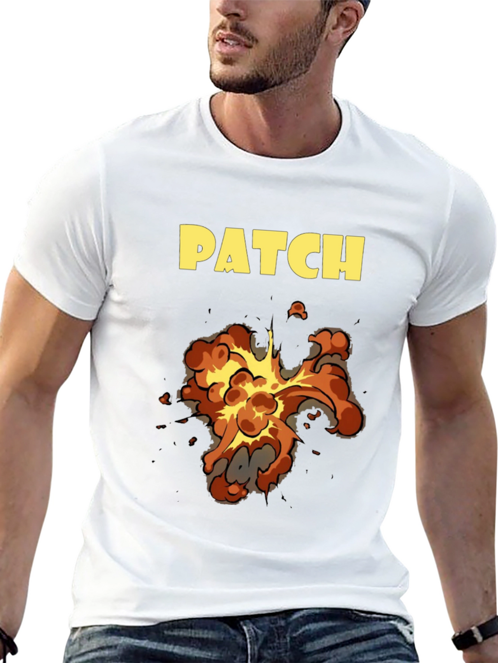 PATCH Explosion Graphic Black T-Shirt
