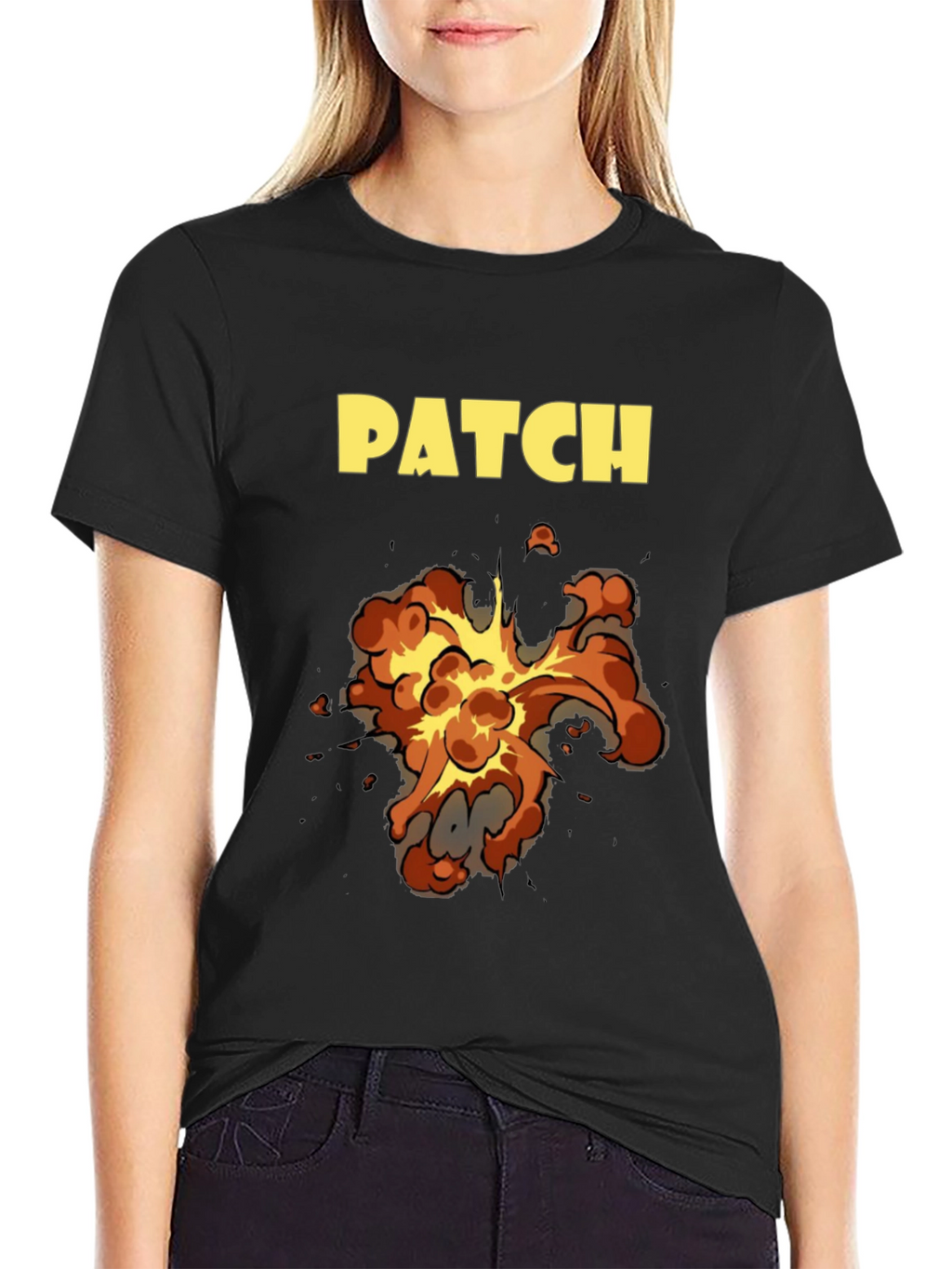PATCH Explosion Graphic Black T-Shirt