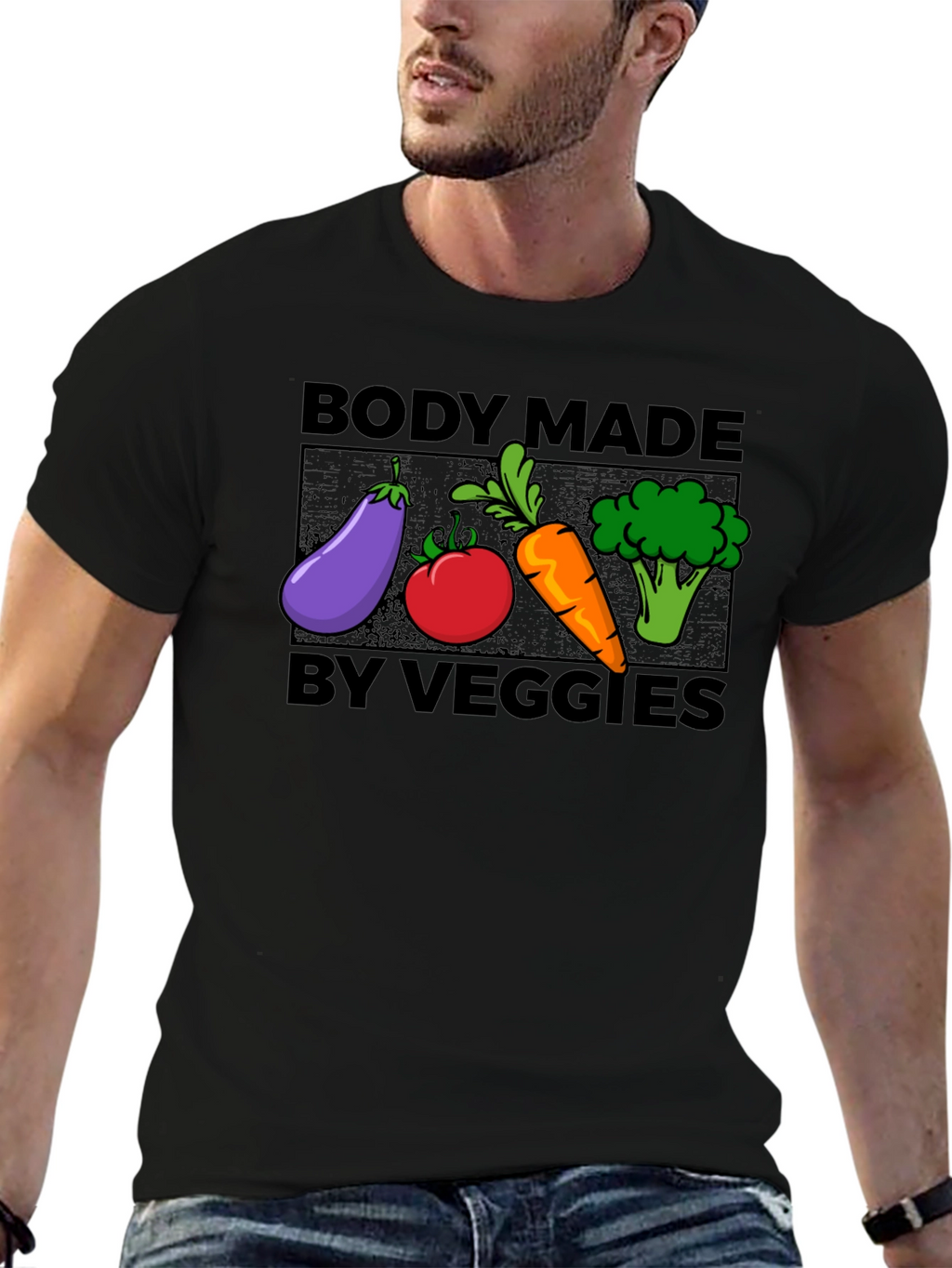 Body Made By Veggies T-Shirt - Vegan Lifestyle Tee