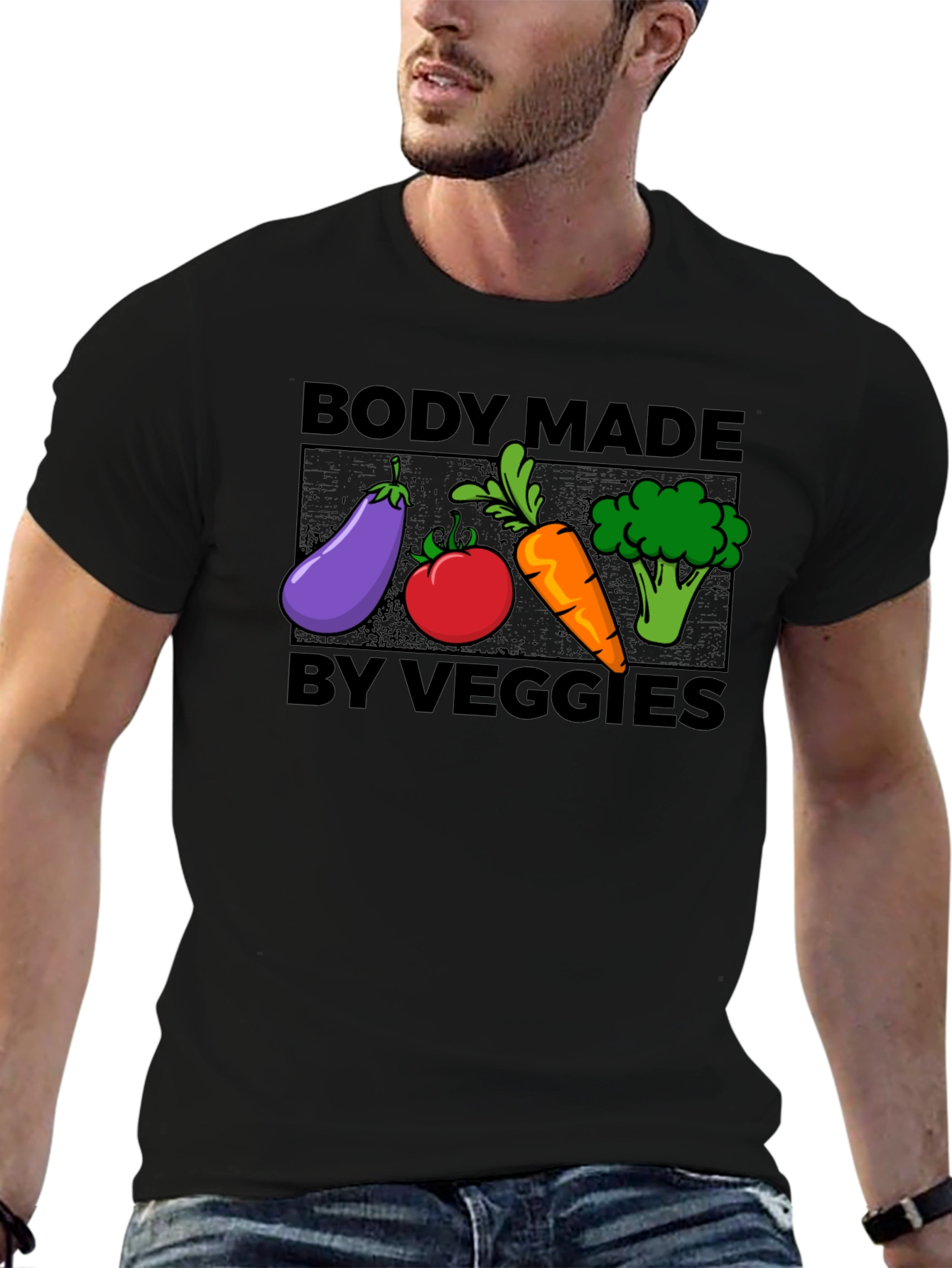 Body Made By Veggies T-Shirt - Vegan Lifestyle Tee