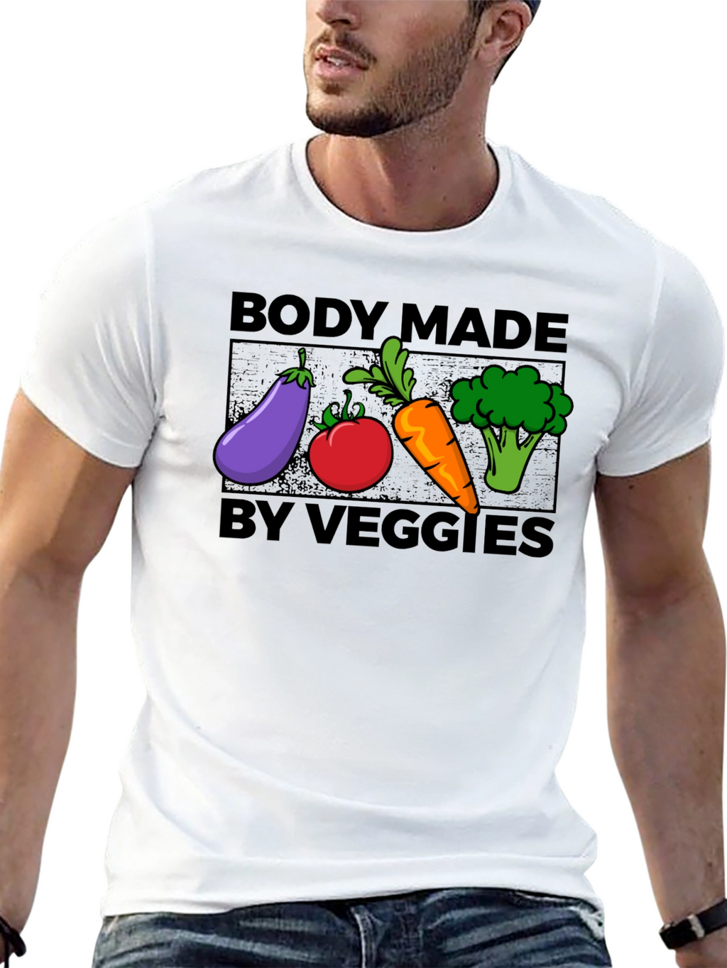 Body Made By Veggies T-Shirt - Vegan Lifestyle Tee