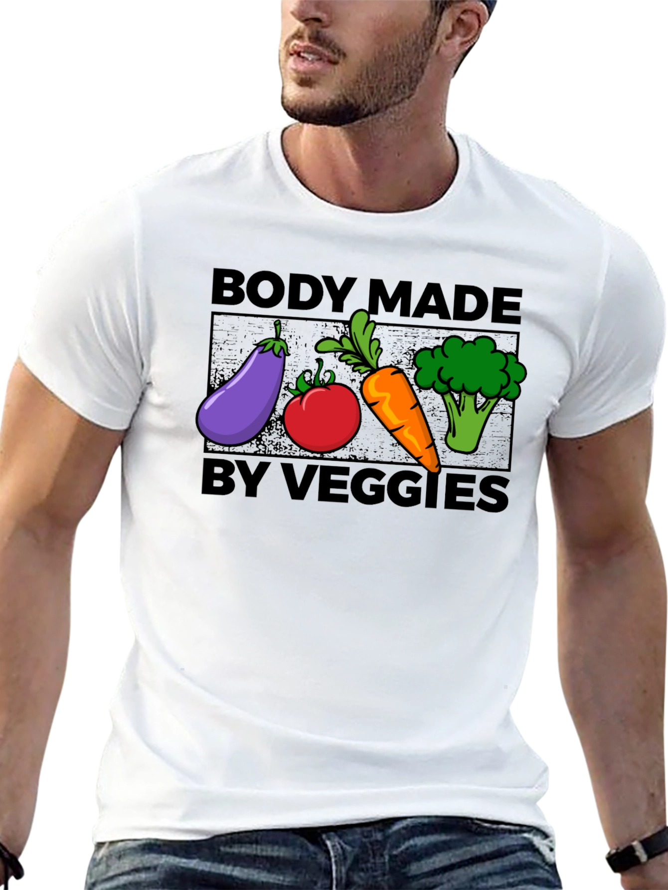 Body Made By Veggies T-Shirt - Vegan Lifestyle Tee