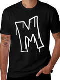 Urban Style M Graphic Black T-Shirt