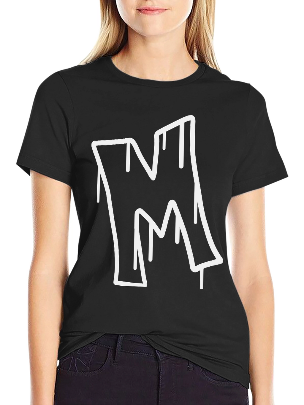 Urban Style M Graphic Black T-Shirt
