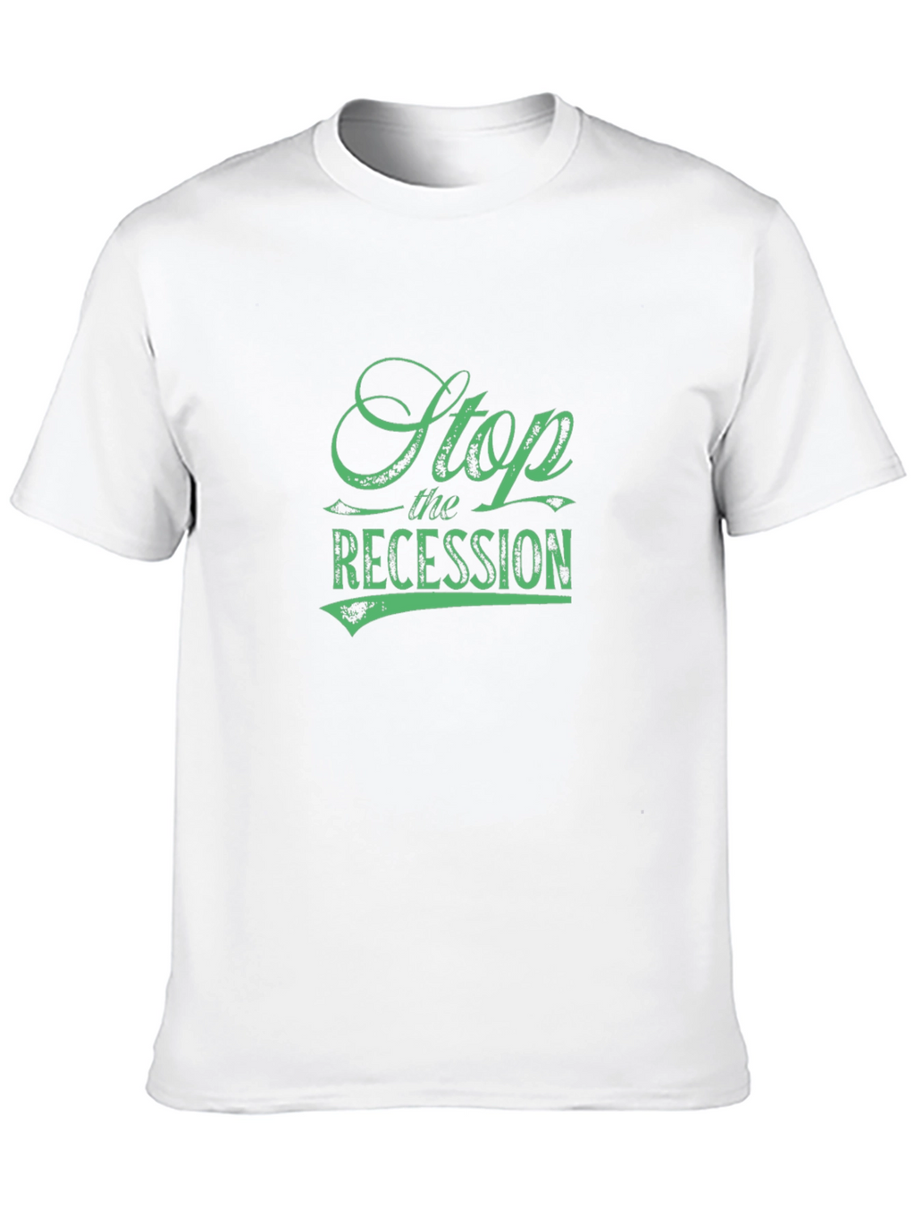Stop the Recession Graphic Tee - Black