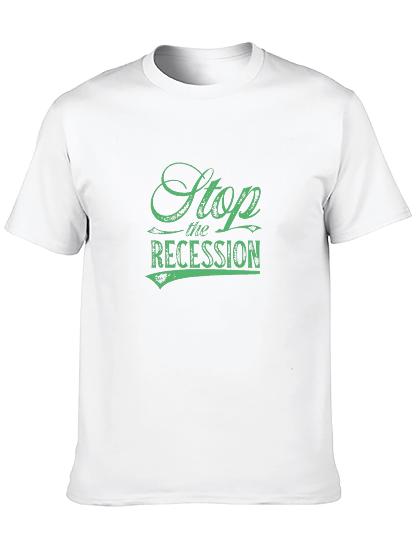 Stop the Recession Graphic Tee - Black