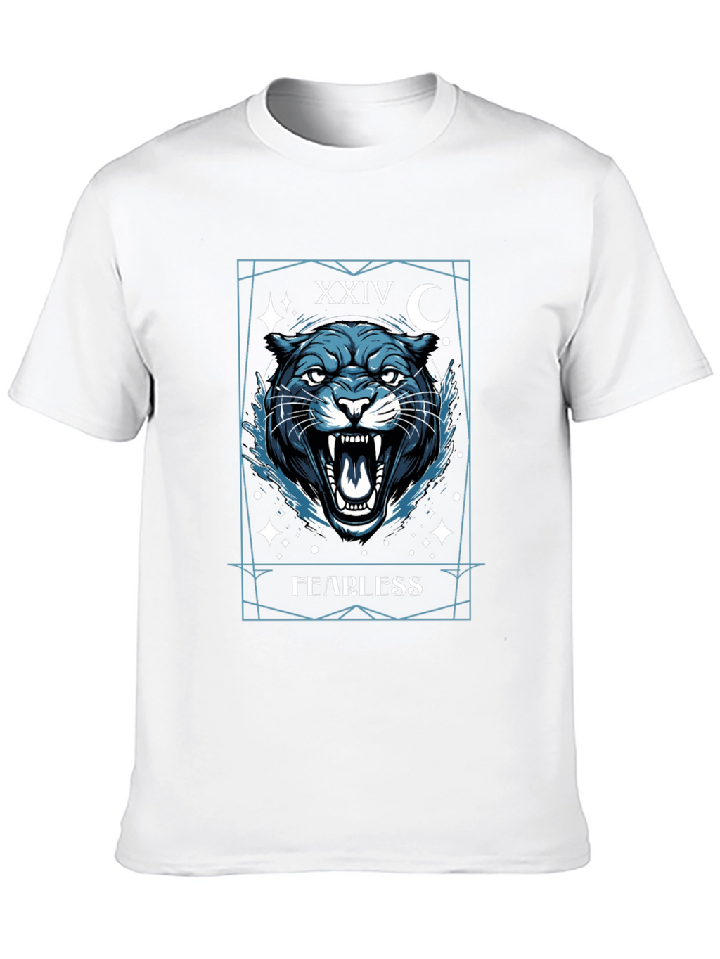 Fearless Panther Graphic Tee - Mens Black T-Shirt