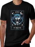 Fearless Panther Graphic Tee - Mens Black T-Shirt