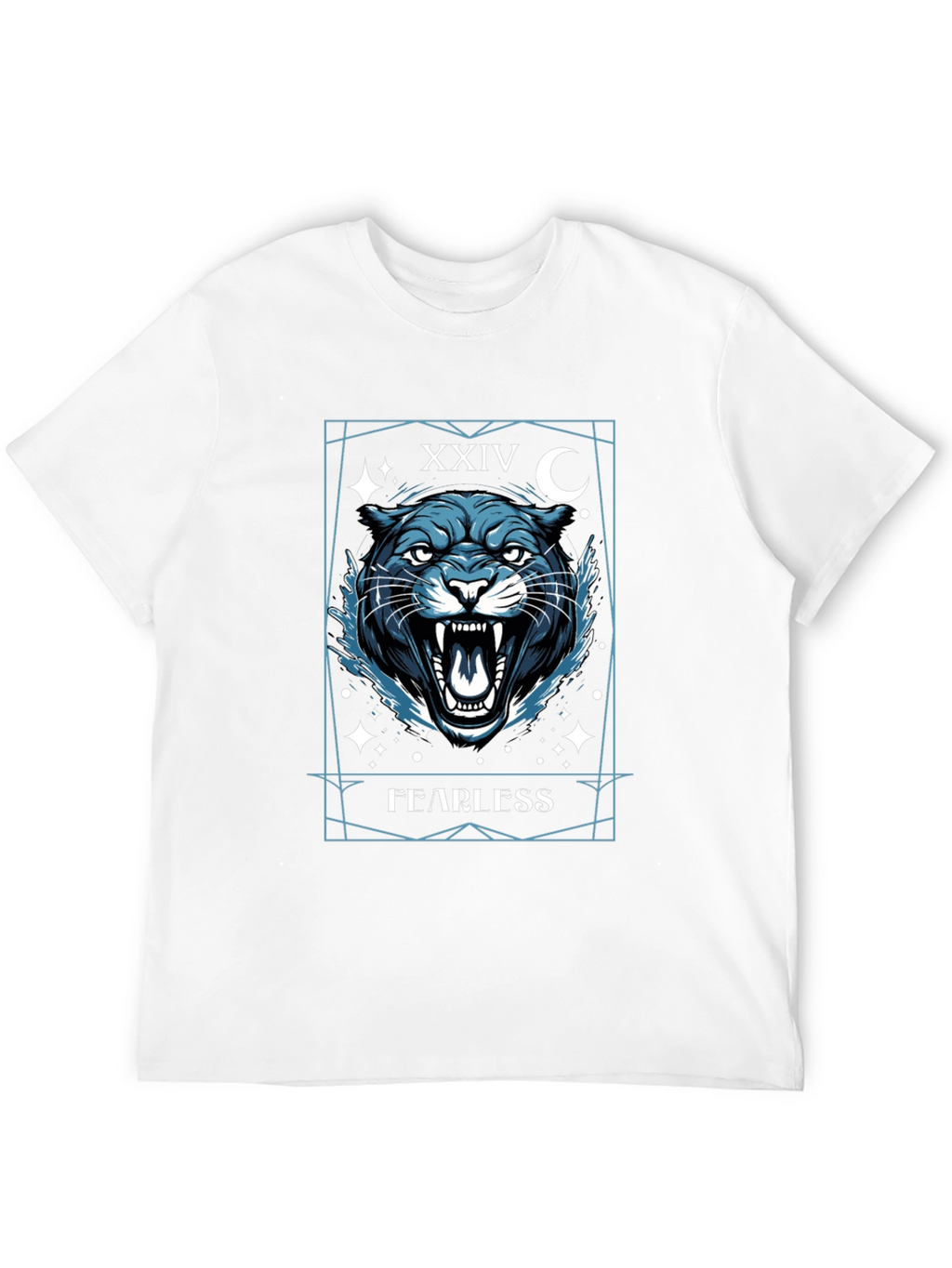 Fearless Panther Graphic Tee - Mens Black T-Shirt