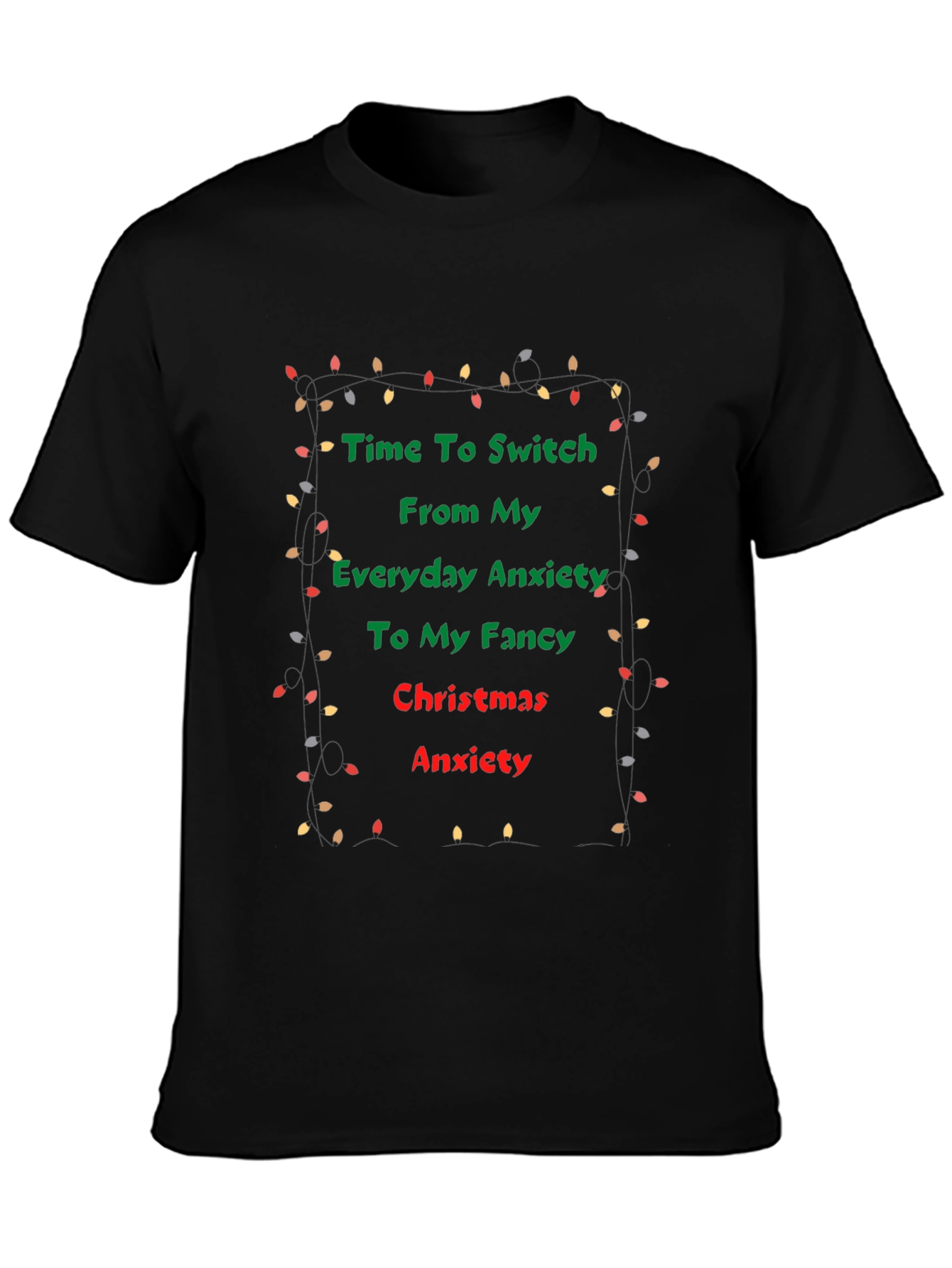 Funny Christmas Anxiety T-Shirt