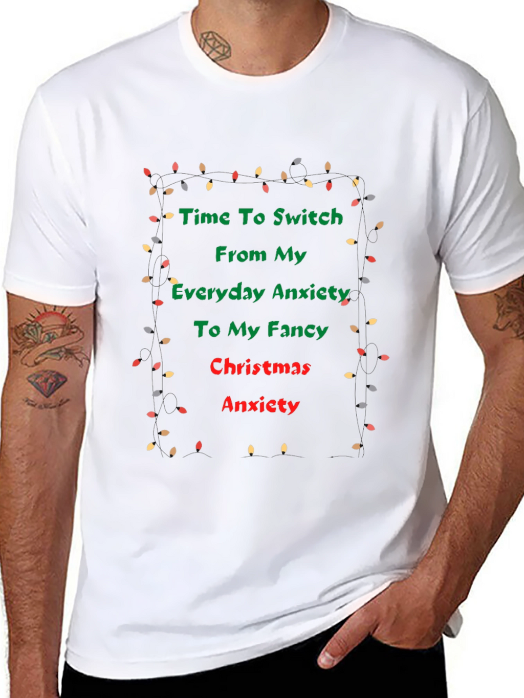 Funny Christmas Anxiety T-Shirt