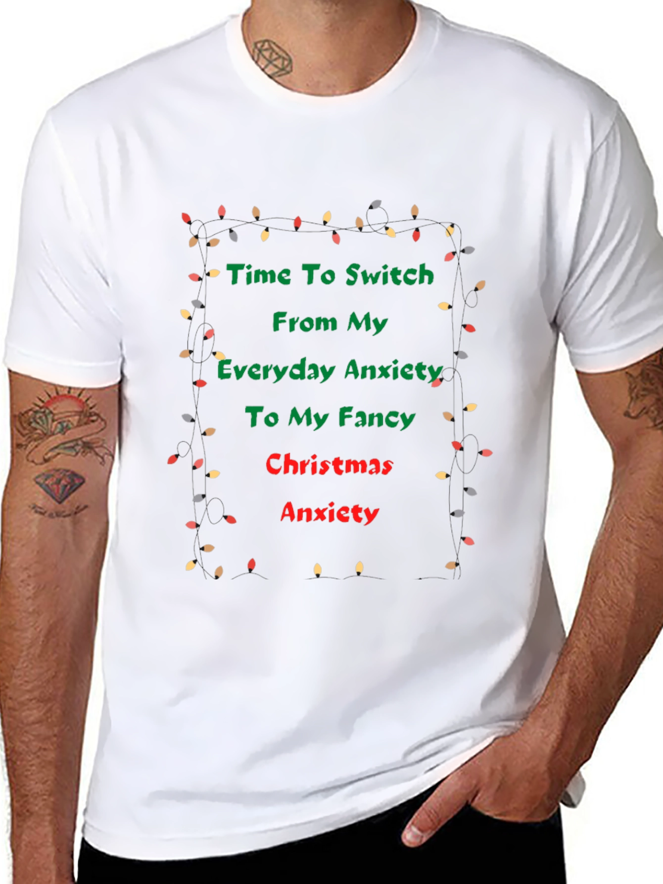 Funny Christmas Anxiety T-Shirt