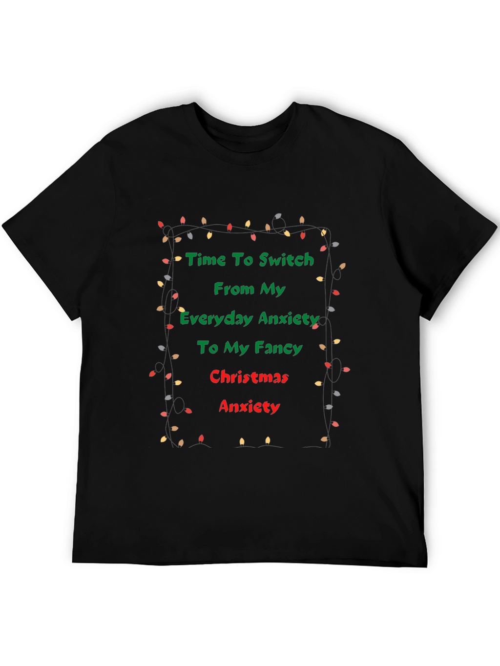 Funny Christmas Anxiety T-Shirt