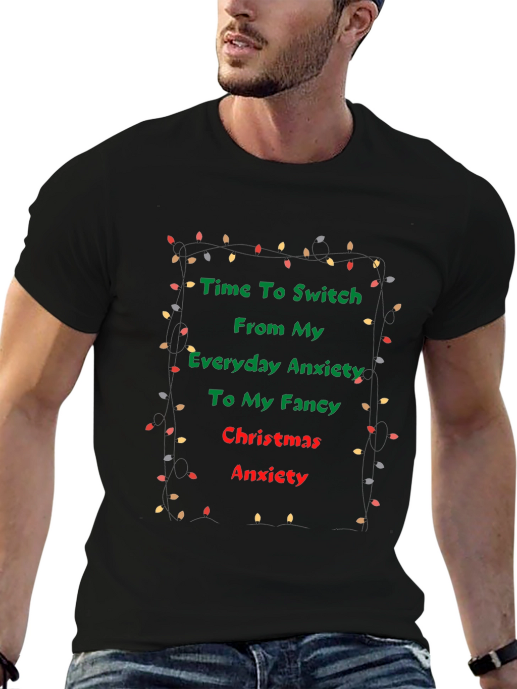 Funny Christmas Anxiety T-Shirt