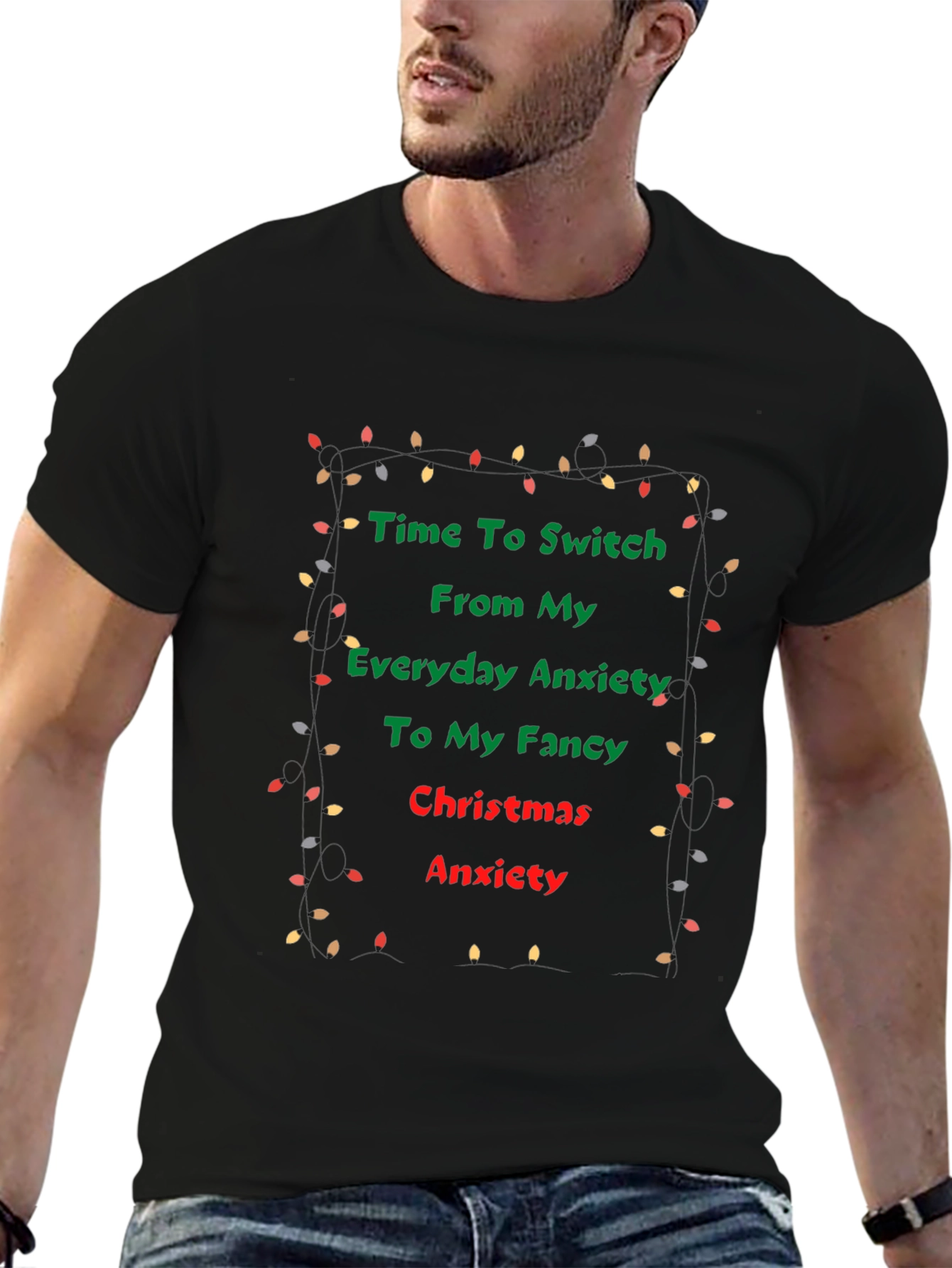 Funny Christmas Anxiety T-Shirt