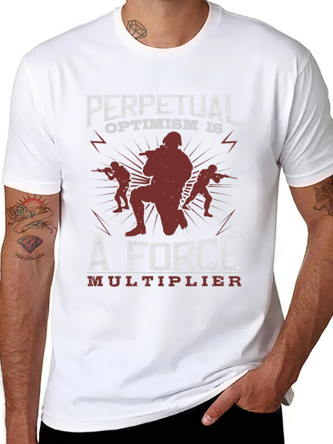 Perpetual Optimism Force Multiplier Graphic Tee