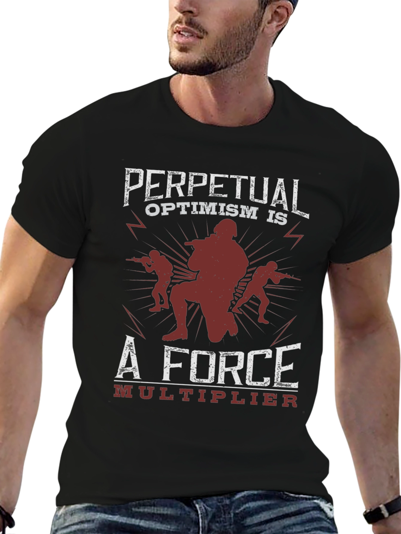 Perpetual Optimism Force Multiplier Graphic Tee