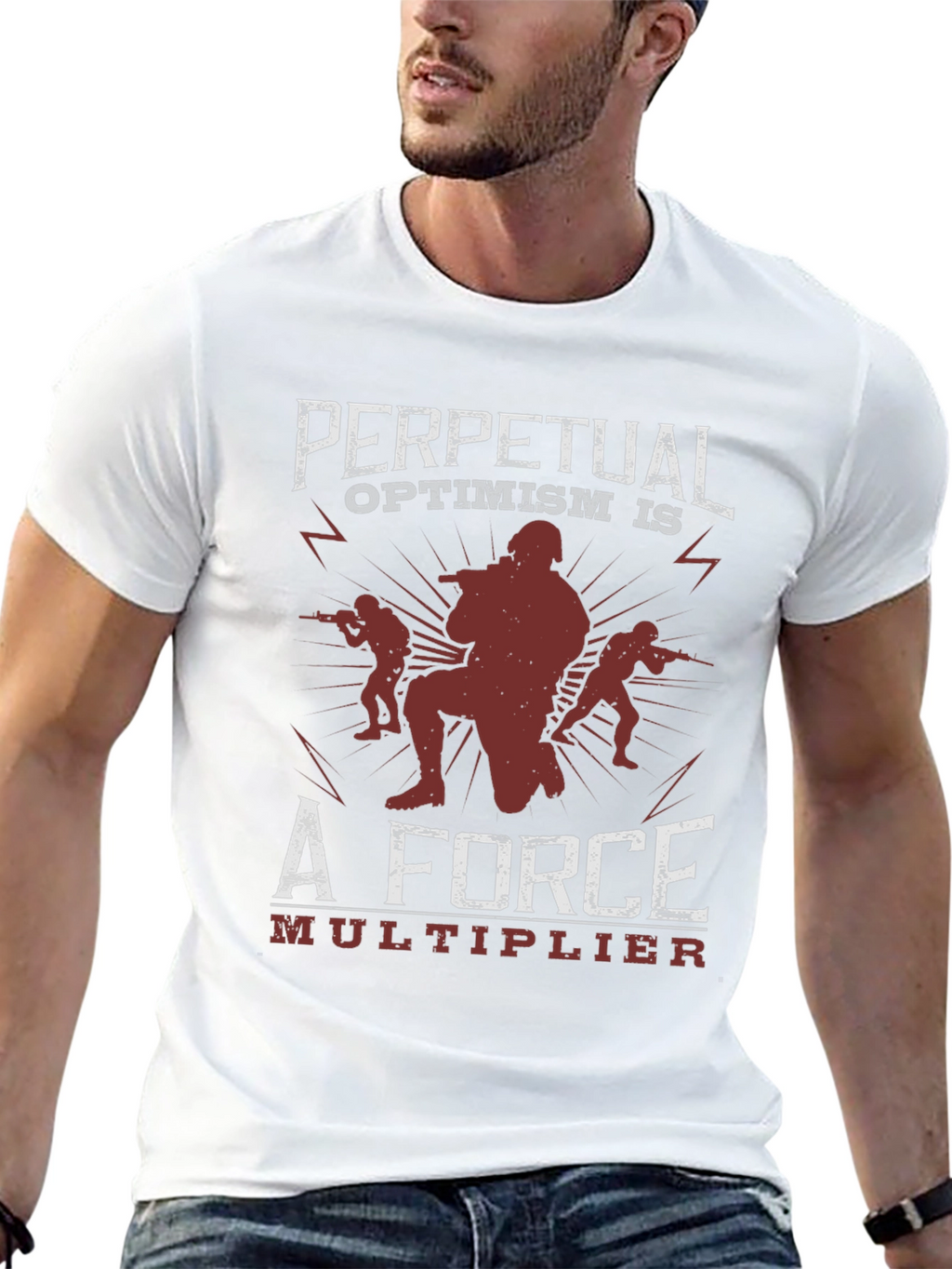 Perpetual Optimism Force Multiplier Graphic Tee