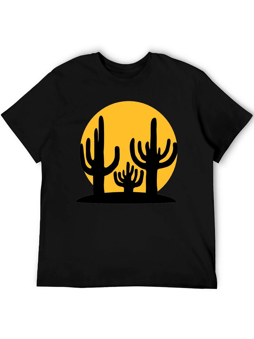 Cactus Graphic Black T-Shirt