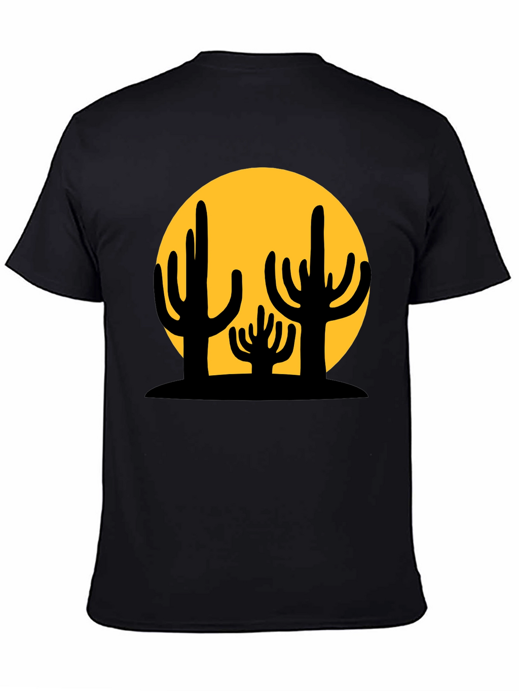 Cactus Graphic Black T-Shirt