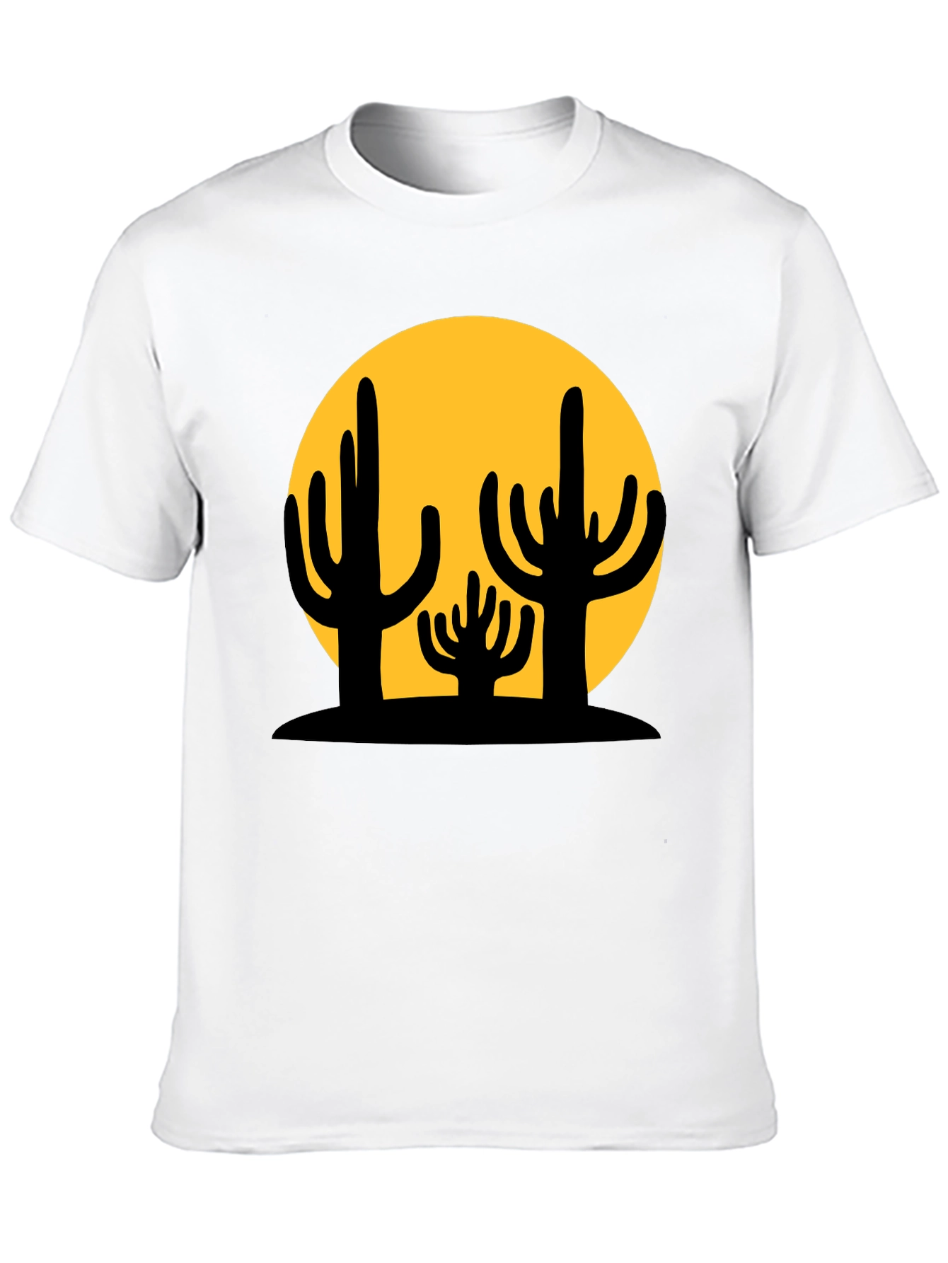 Cactus Graphic Black T-Shirt
