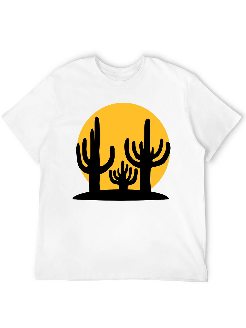 Cactus Graphic Black T-Shirt