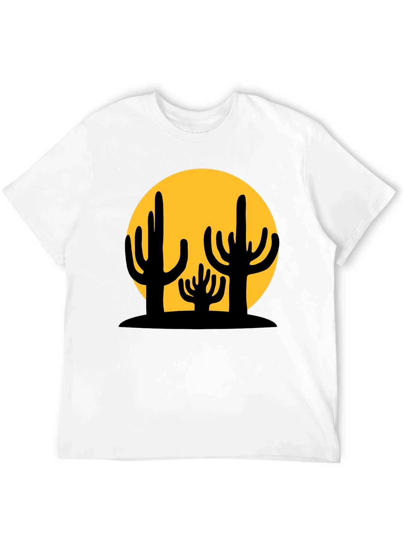 Cactus Graphic Black T-Shirt
