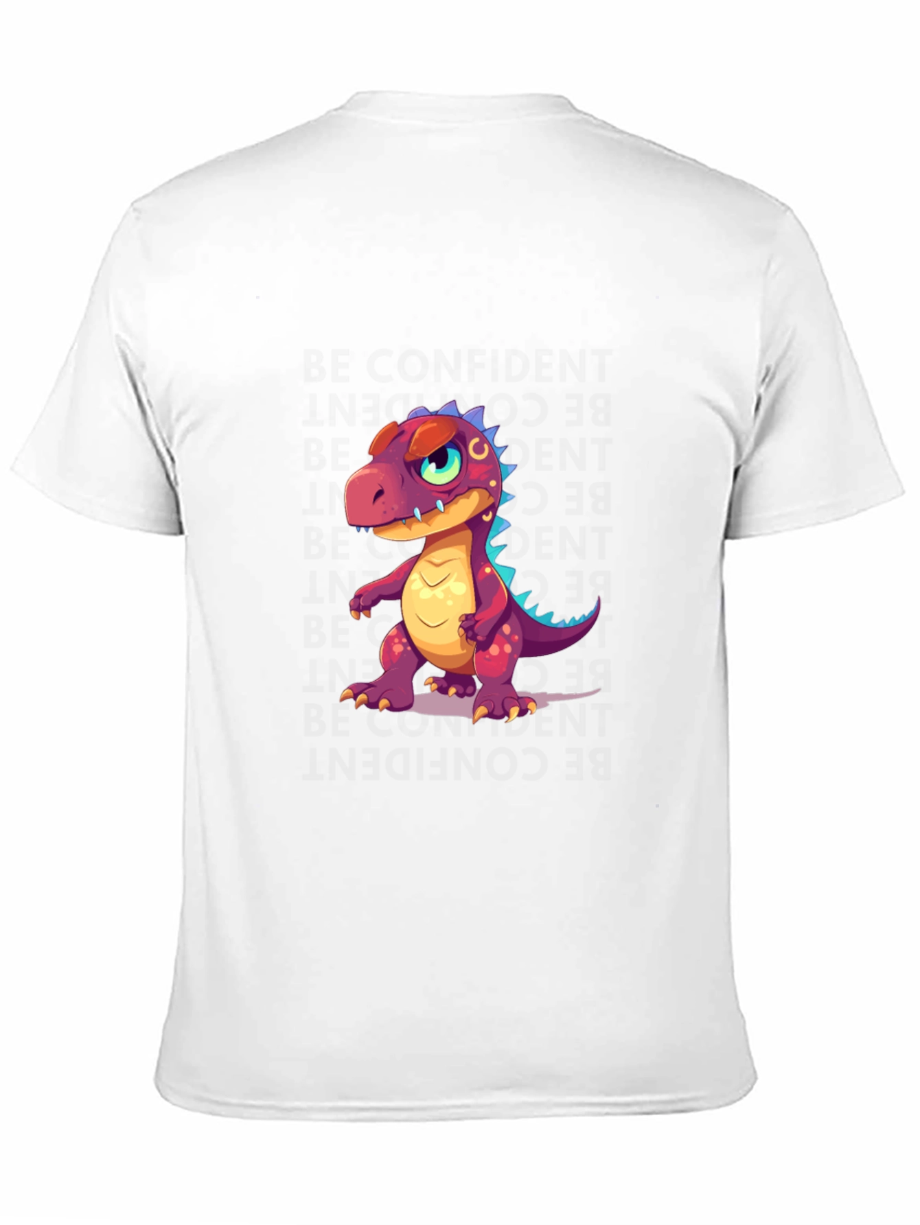 Dino Cartoon T-Shirt - Stylish Black Tee