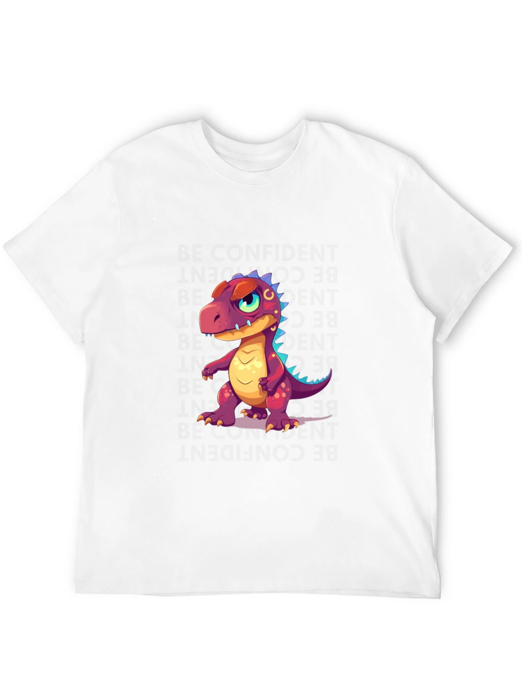 Dino Cartoon T-Shirt - Stylish Black Tee