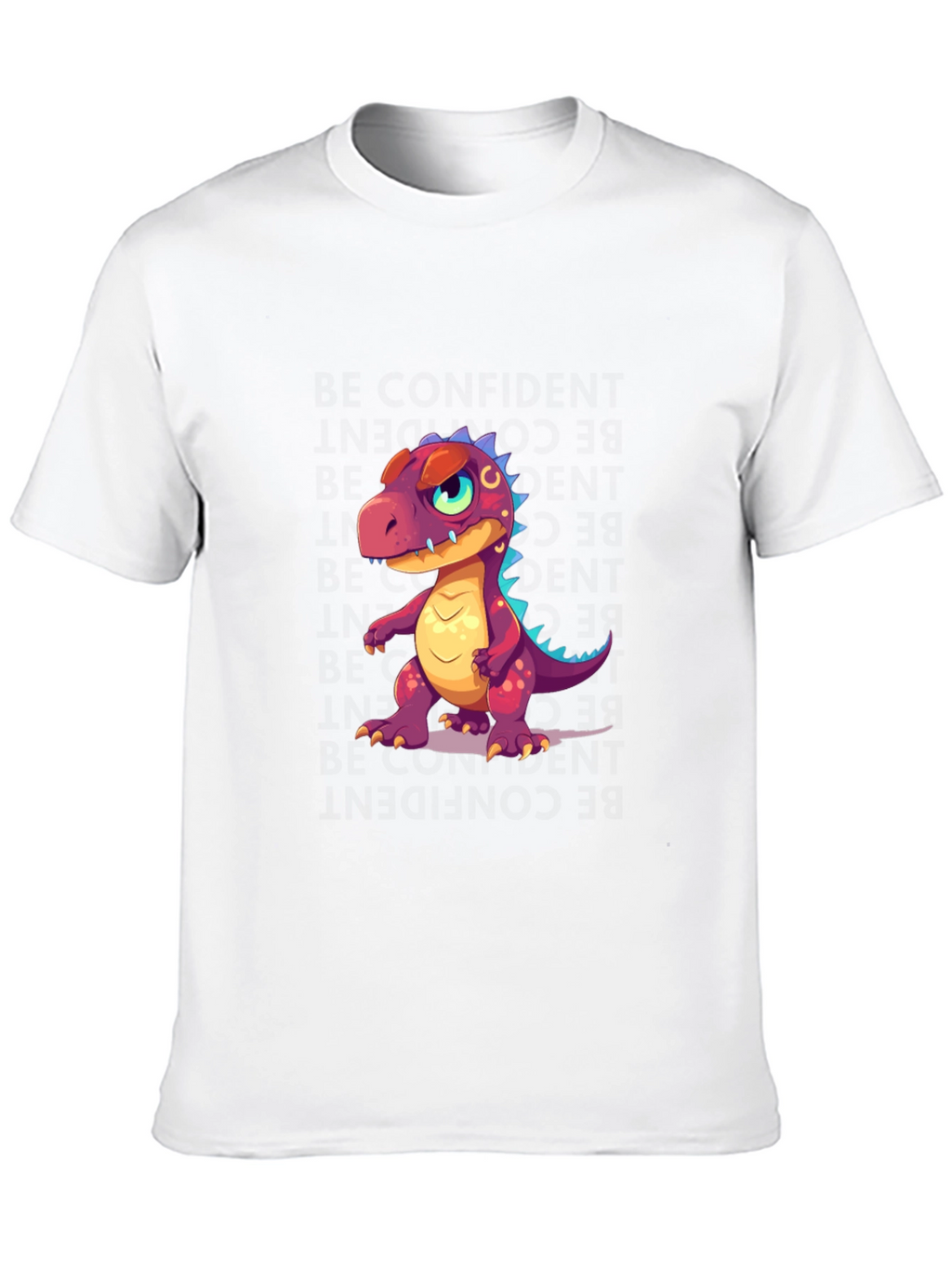Dino Cartoon T-Shirt - Stylish Black Tee