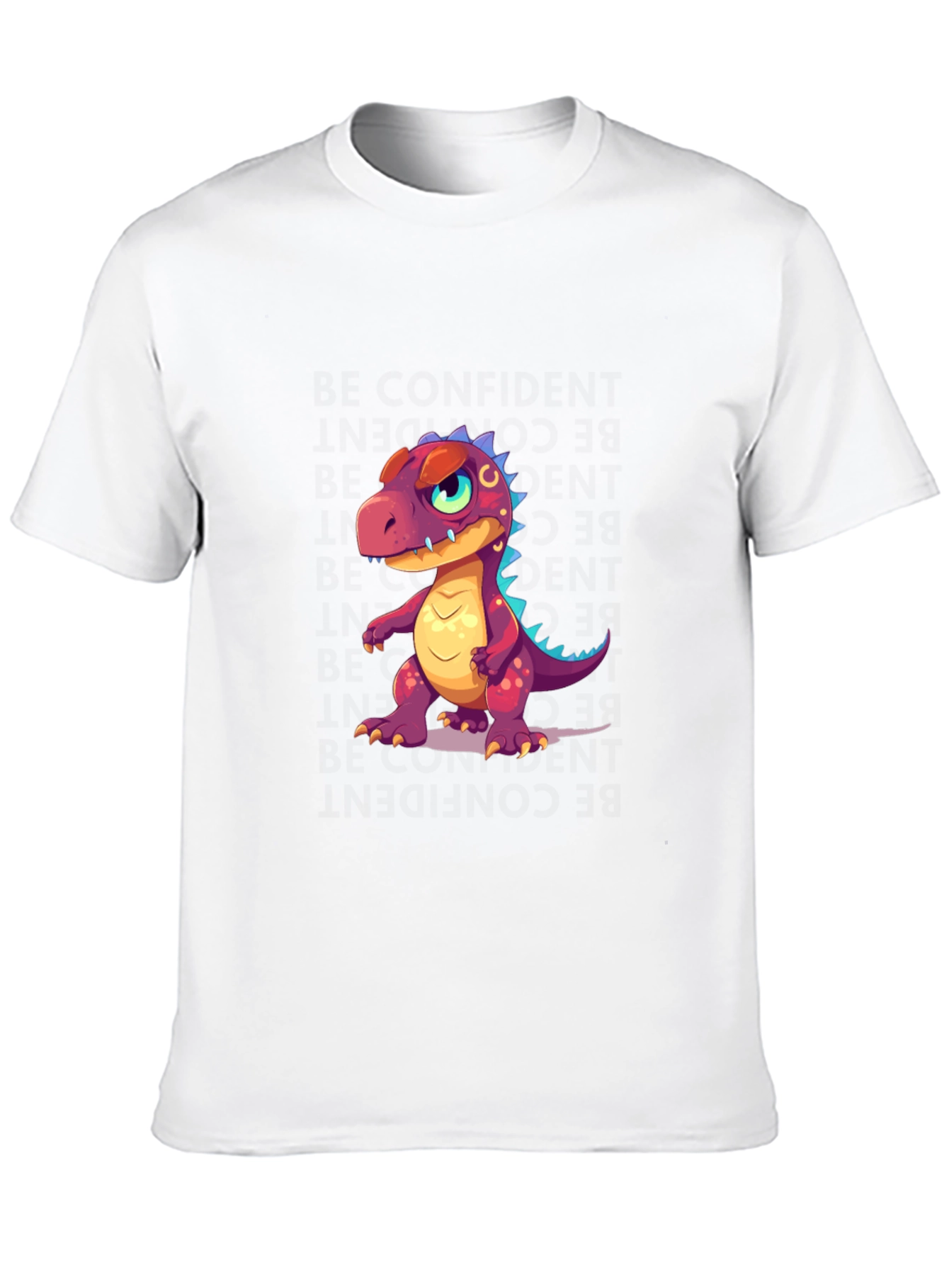 Dino Cartoon T-Shirt - Stylish Black Tee