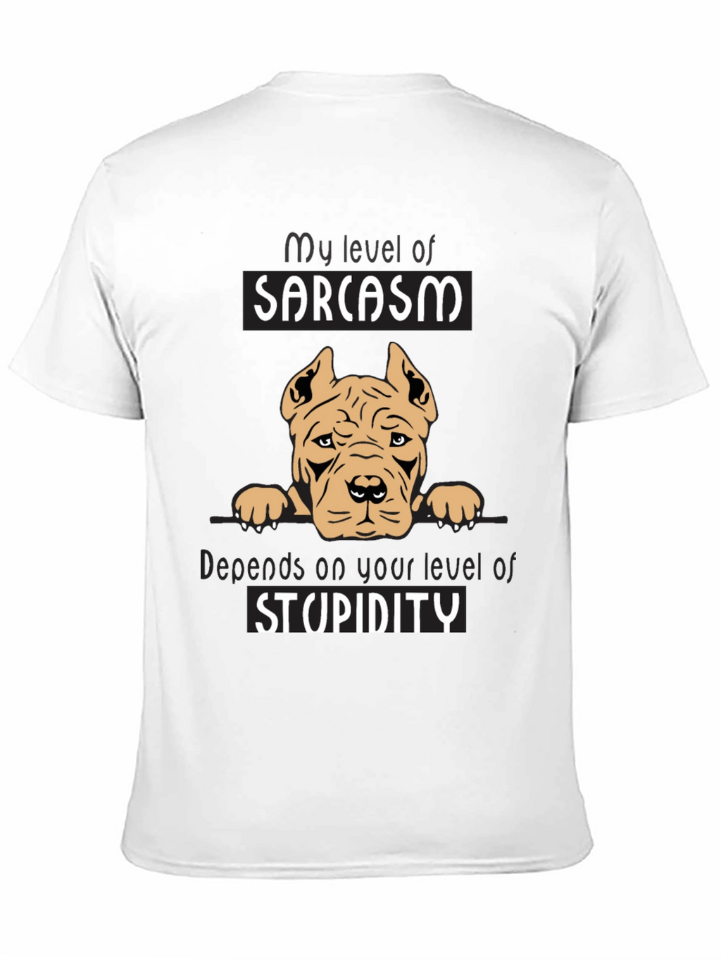 Sarcastic Dog Graphic Tee - Mens Black T-Shirt