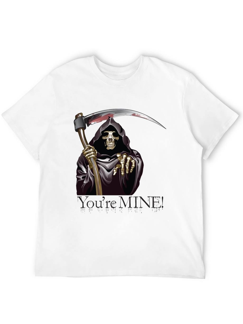 Grim Reaper Graphic Tee - Youre Mine T-Shirt