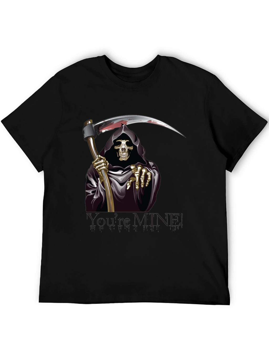 Grim Reaper Graphic Tee - Youre Mine T-Shirt