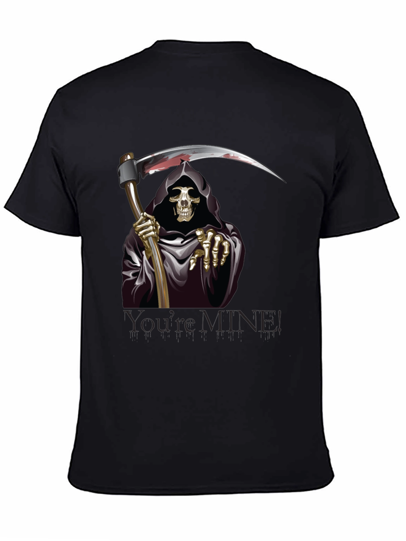 Grim Reaper Graphic Tee - Youre Mine T-Shirt