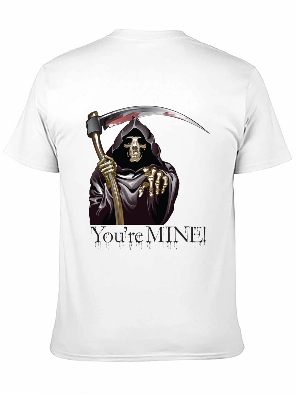 Grim Reaper Graphic Tee - Youre Mine T-Shirt