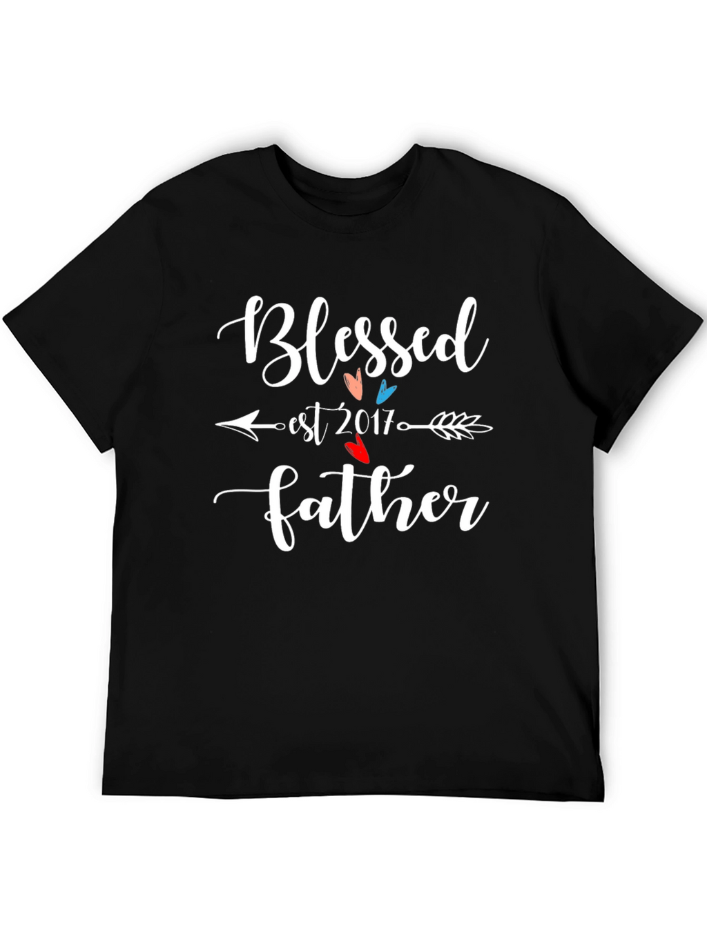 Blessed Father Est 2017 Graphic Tee