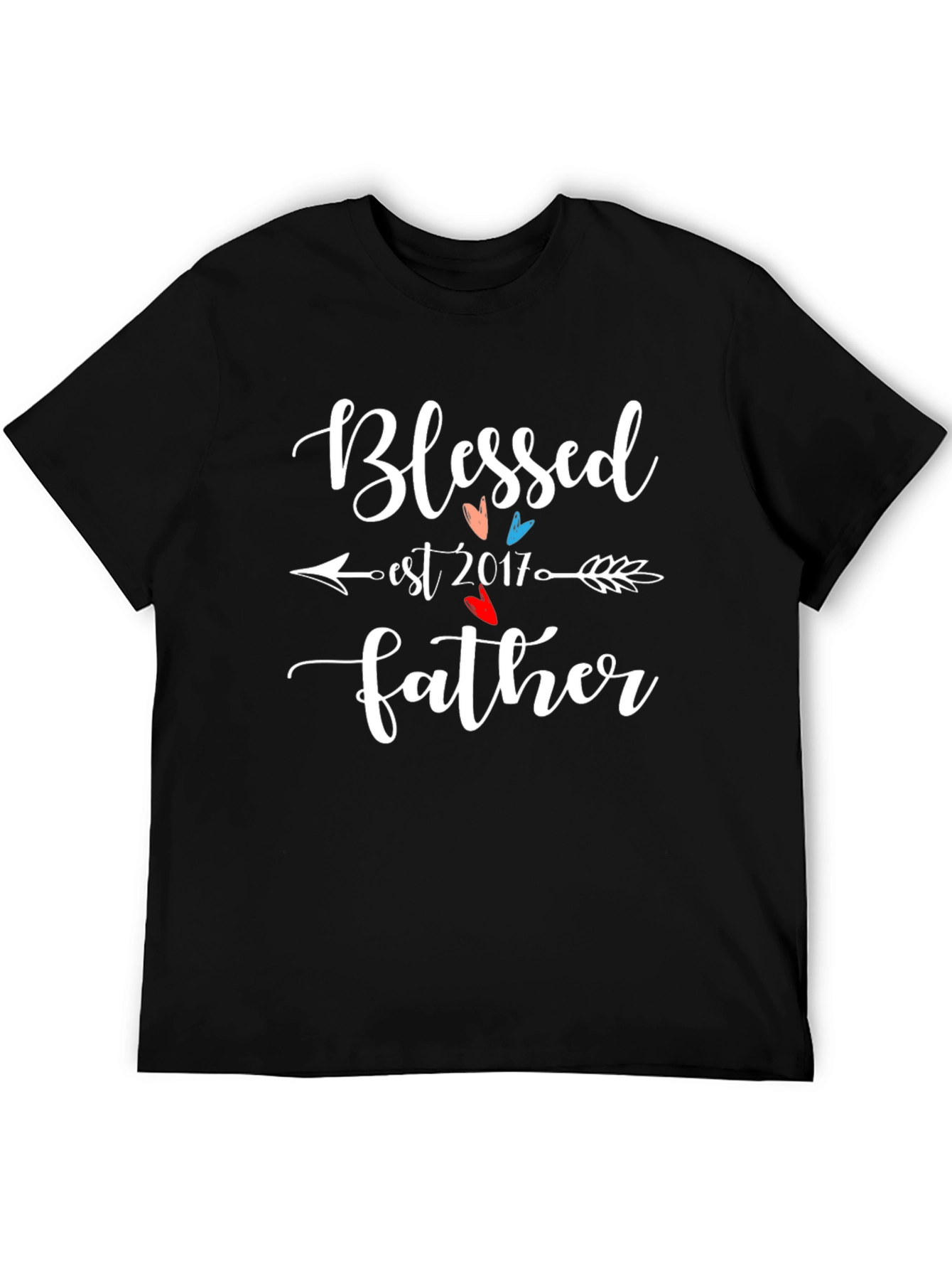 Blessed Father Est 2017 Graphic Tee