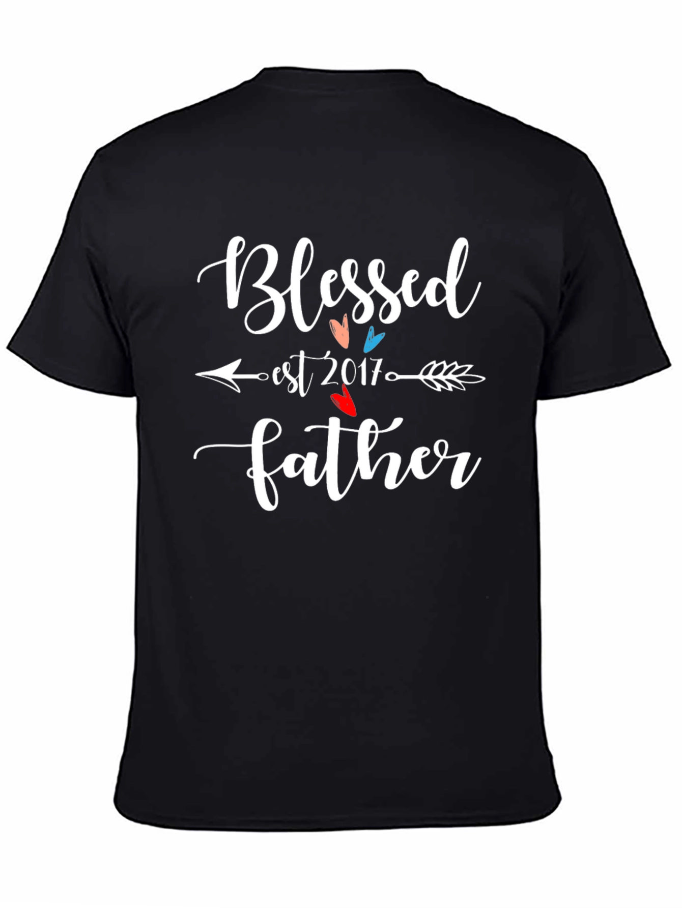 Blessed Father Est 2017 Graphic Tee