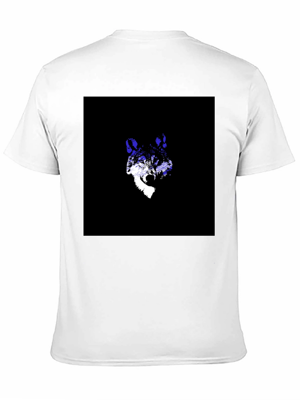 Wolf Graphic Tee - Black Crew Neck T-Shirt