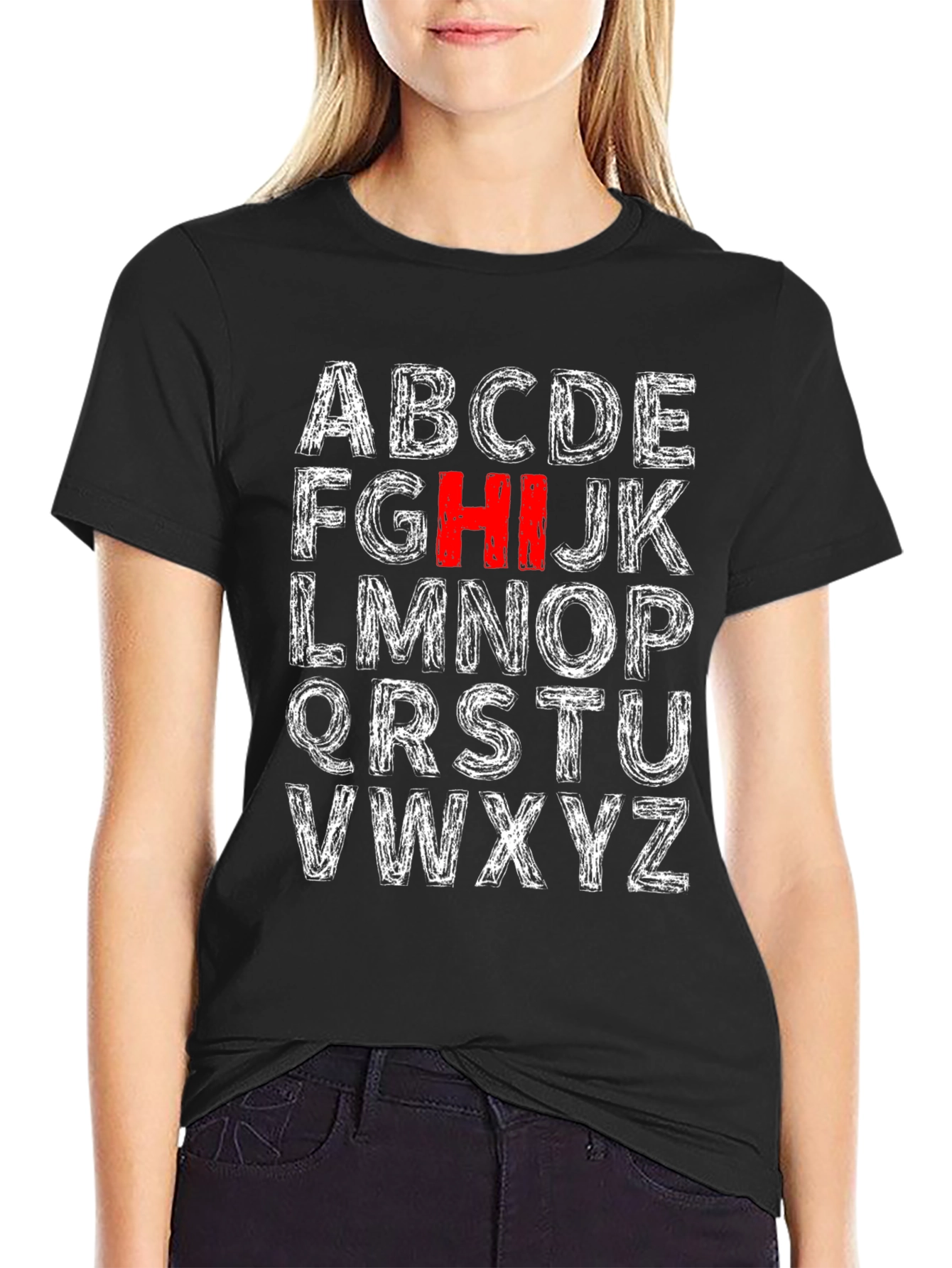 Alphabet Initial T-Shirt - HI Stands Out!