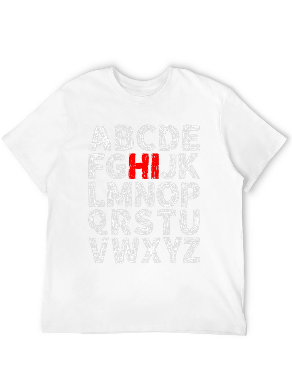 Alphabet Initial T-Shirt - HI Stands Out!