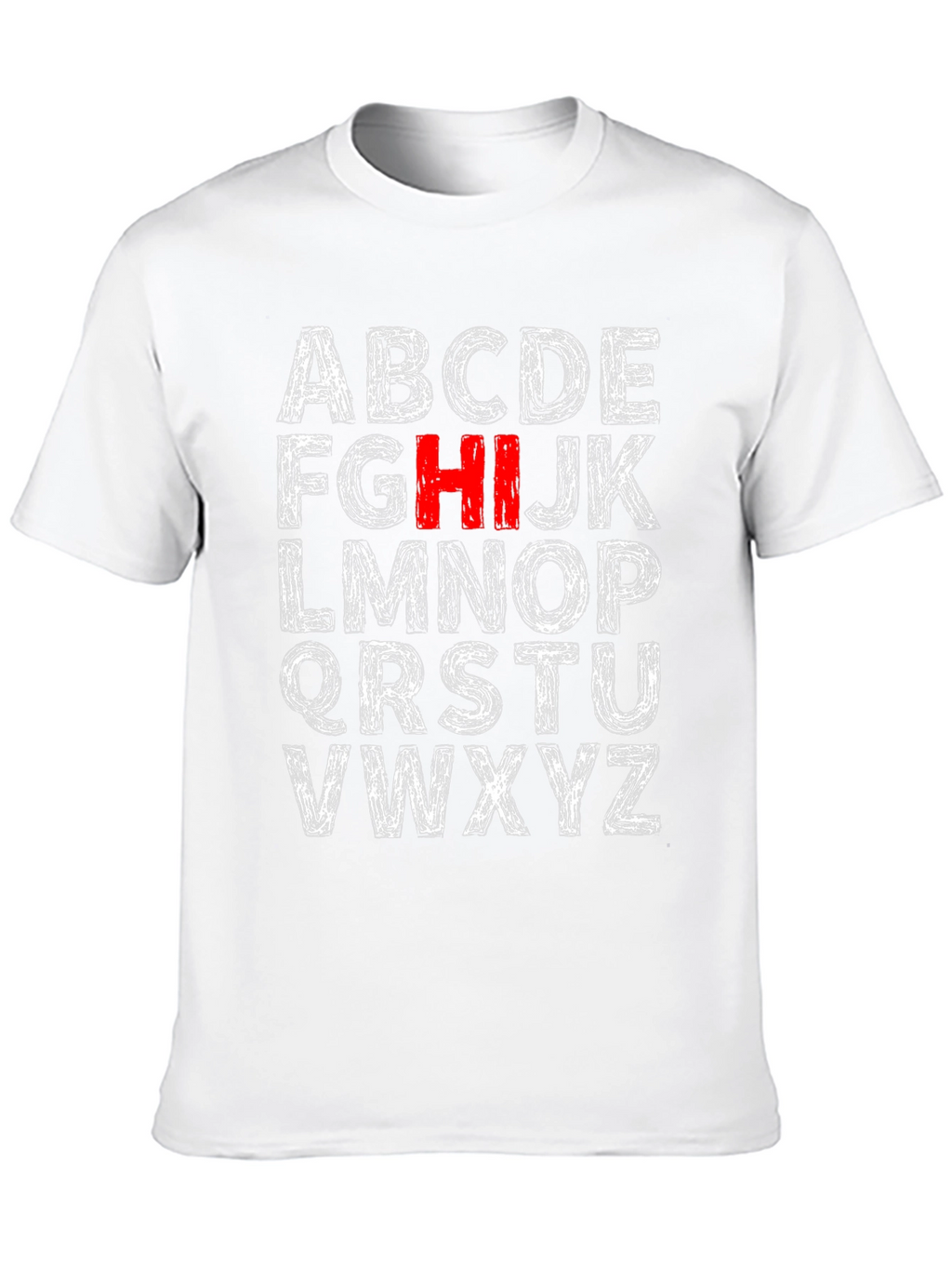 Alphabet Initial T-Shirt - HI Stands Out!