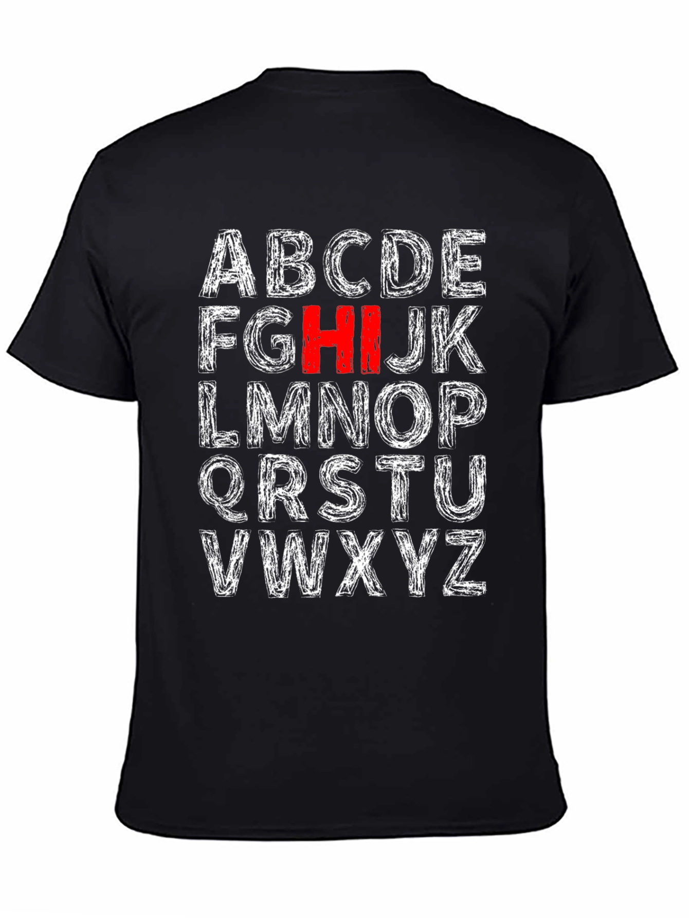 Alphabet Initial T-Shirt - HI Stands Out!