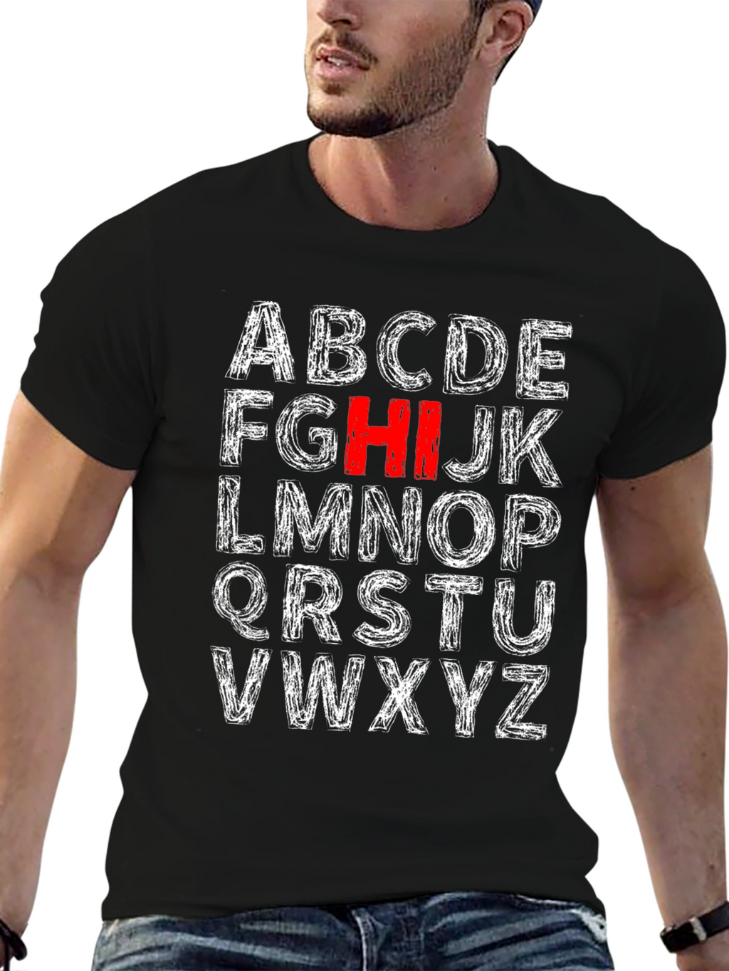Alphabet Initial T-Shirt - HI Stands Out!