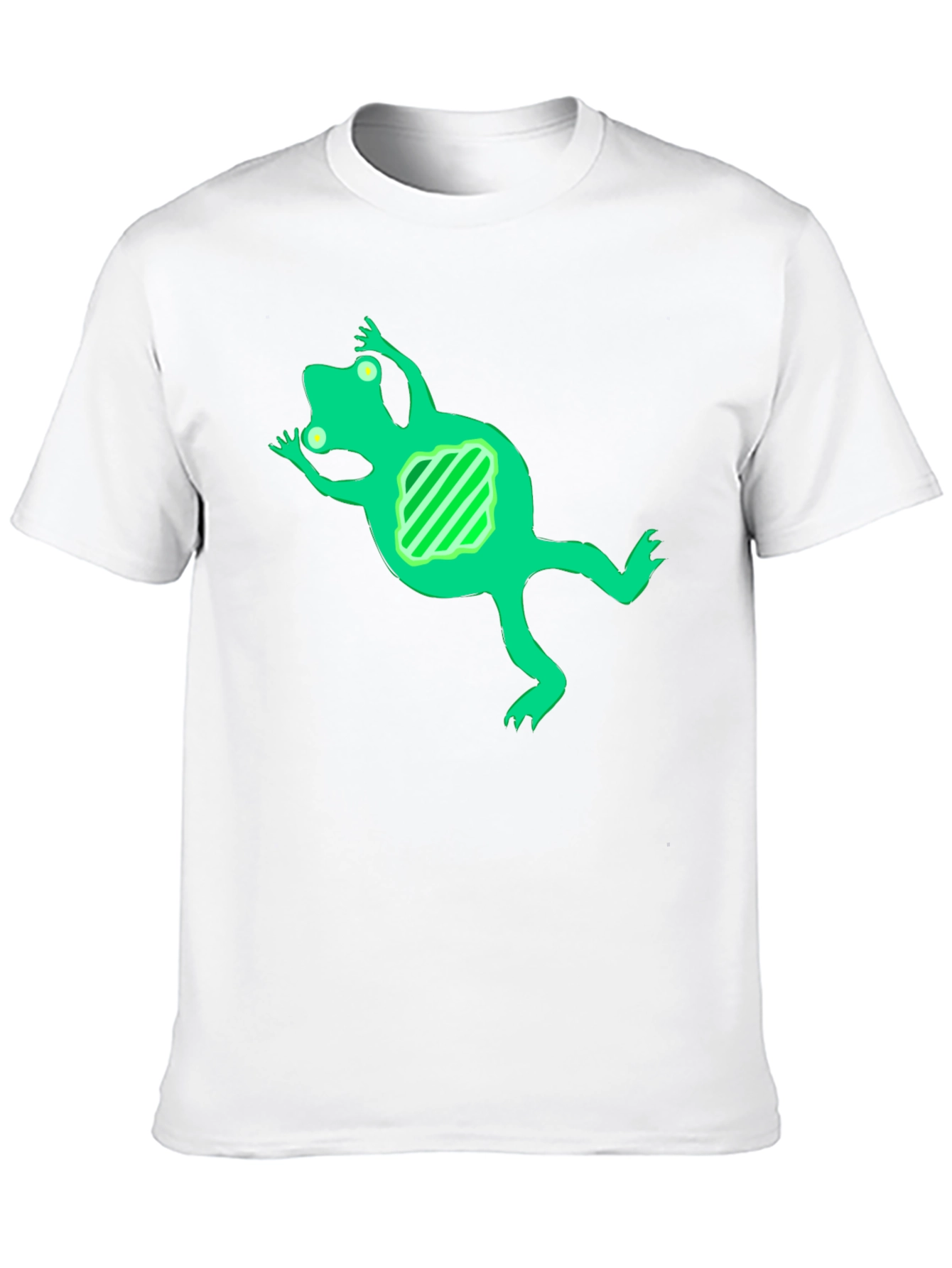 Cool Frog Graphic Tee - Black Cotton Blend